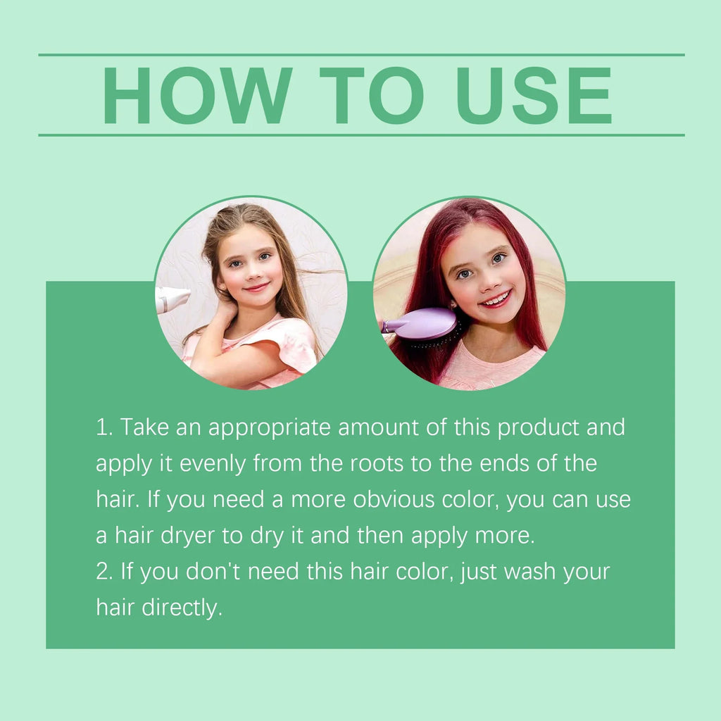 Toddler Temporary Hair Color Gel – Firm Hold, Gentle Formula