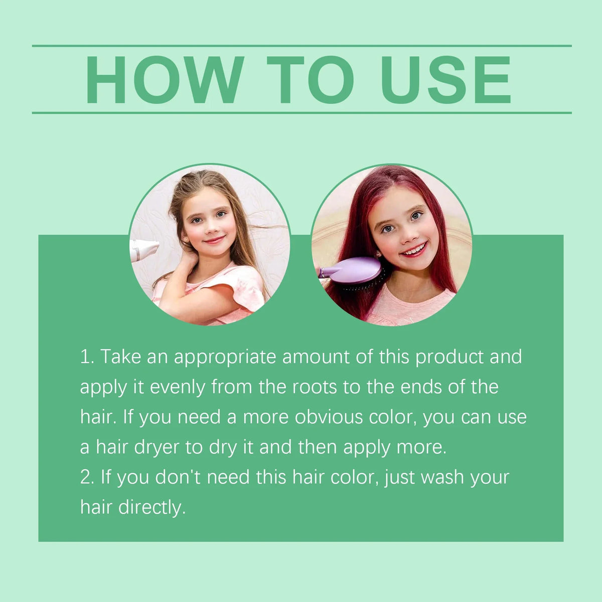 Toddler Temporary Hair Color Gel – Firm Hold, Gentle Formula
