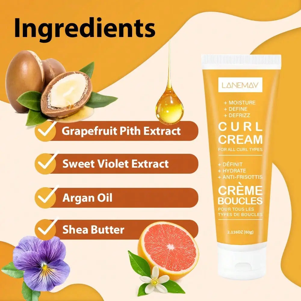 Curl Cream Leave-In Treatment – Defines & Moisturizes All Curls