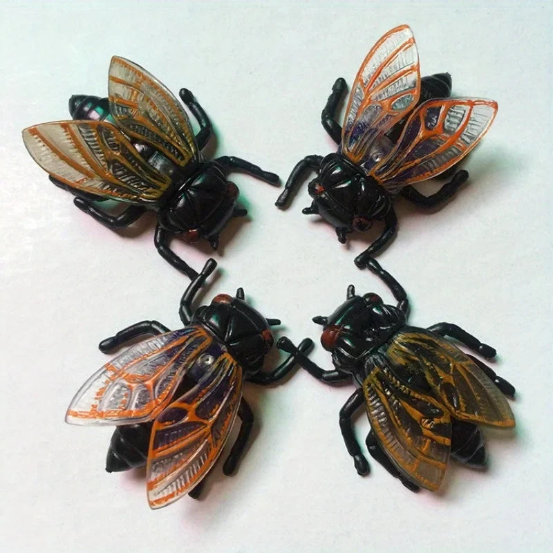 20 Pcs Realistic Cicada Figurines – Halloween & Home Décor