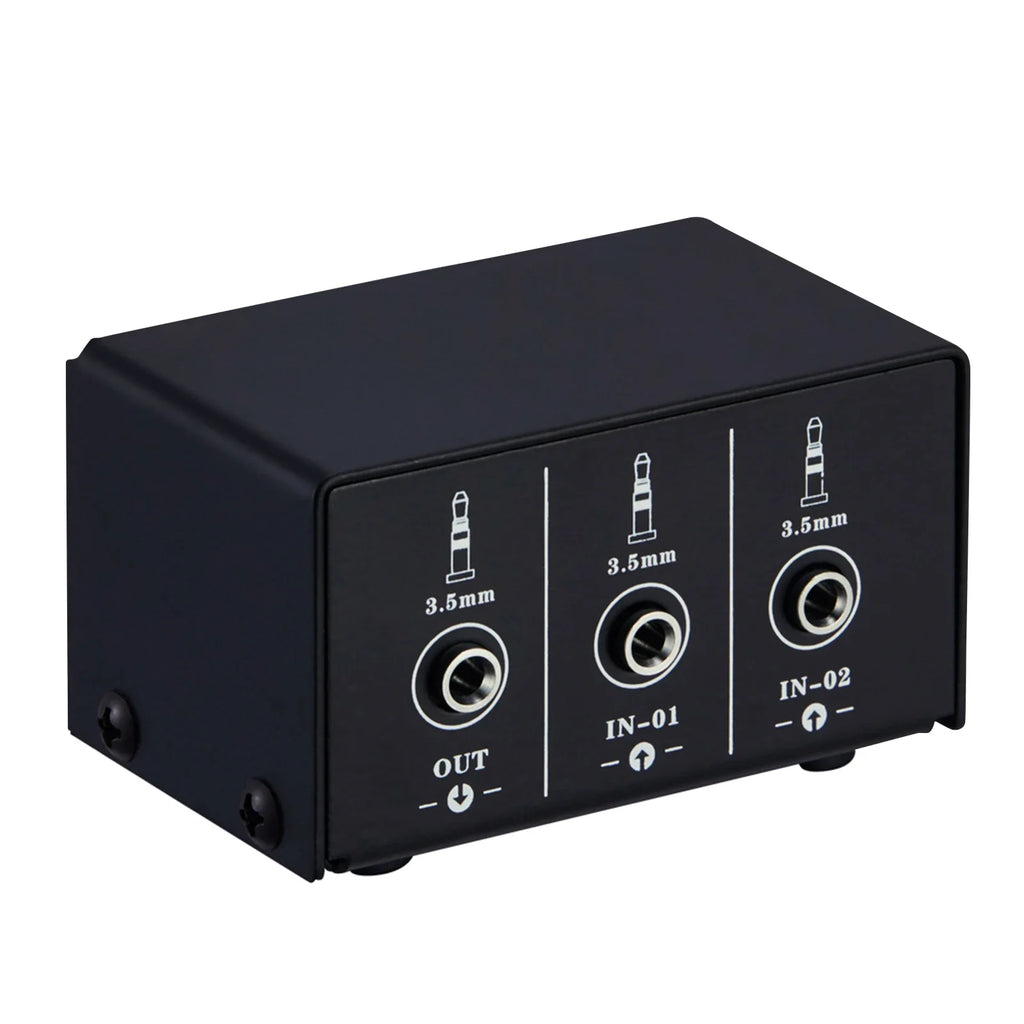 LYNEPAUAIO Audio Switcher 2 in1 Out 1 in2 B Switch Stereo Splitter