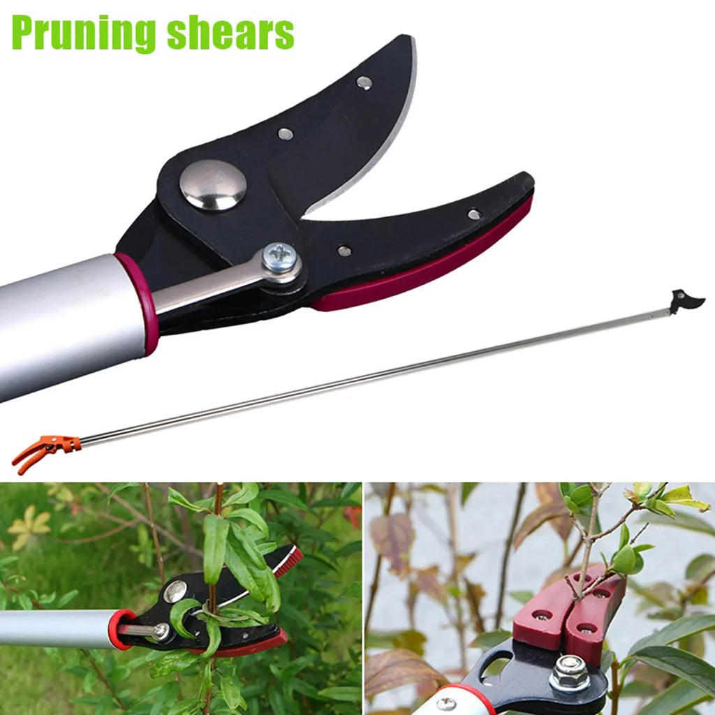 Extra Long Reach Bypass Pruner | 80cm Aluminum Garden Tool