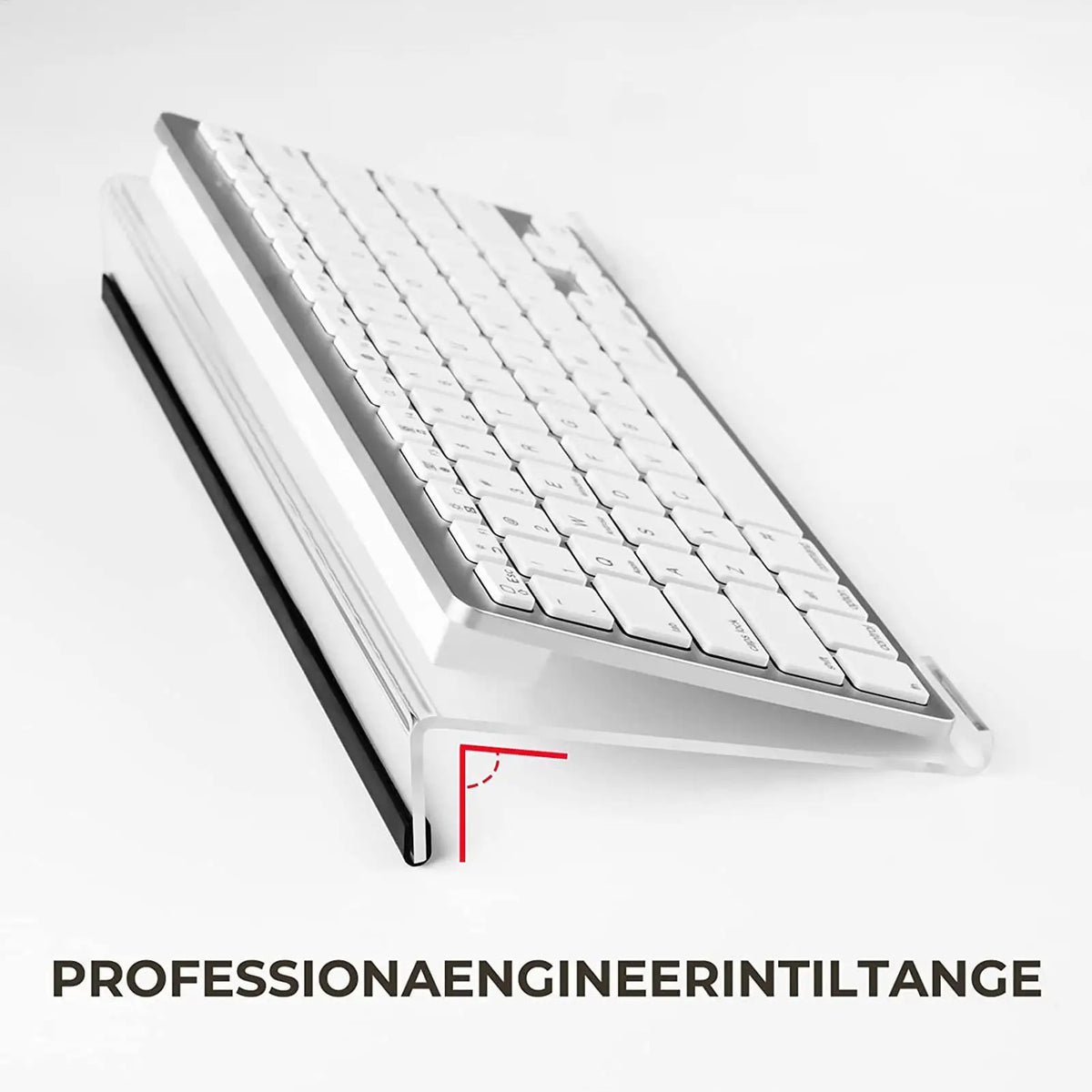 Acrylic Keyboard Riser Stand – Ergonomic Desk Tilt Support