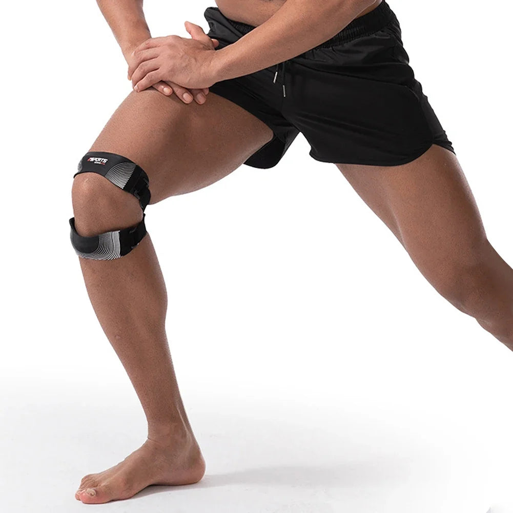 Adjustable Knee Brace with Silicone Pad | Dual-Strap Support