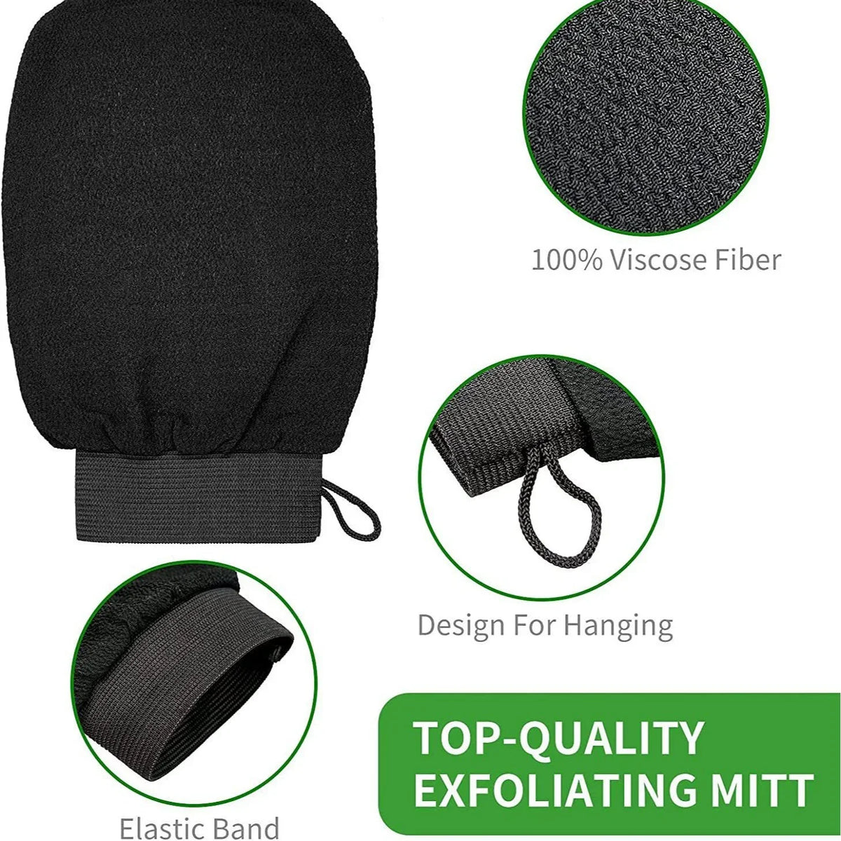 Exfoliating Bath Glove – Body & Face Deep Cleansing Scrub