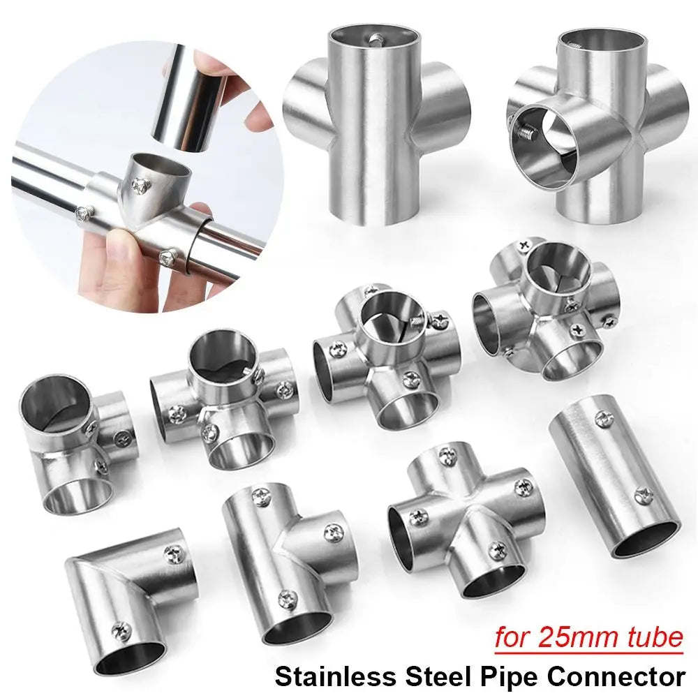 Tee Straight Elbow Pipe Connector 2 3 4 5 6 Way Stainless Steel