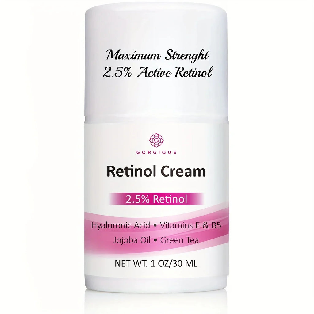 GORGIQUE 2.5% Retinol Face Cream – Hyaluronic Acid & Vitamin E