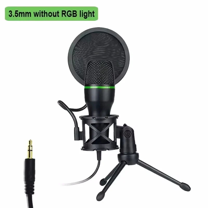 AyeBeau USB Condenser Microphone – RGB Gaming, Streaming & Podcast