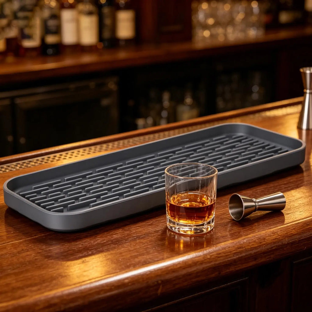 Silicone Drip Tray Non-Slip Waterproof Grid Mat | Bar & Kitchen