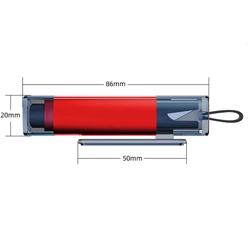 2-in-1 Car Emergency Glass Breaker & Seat Belt Cutter Tool