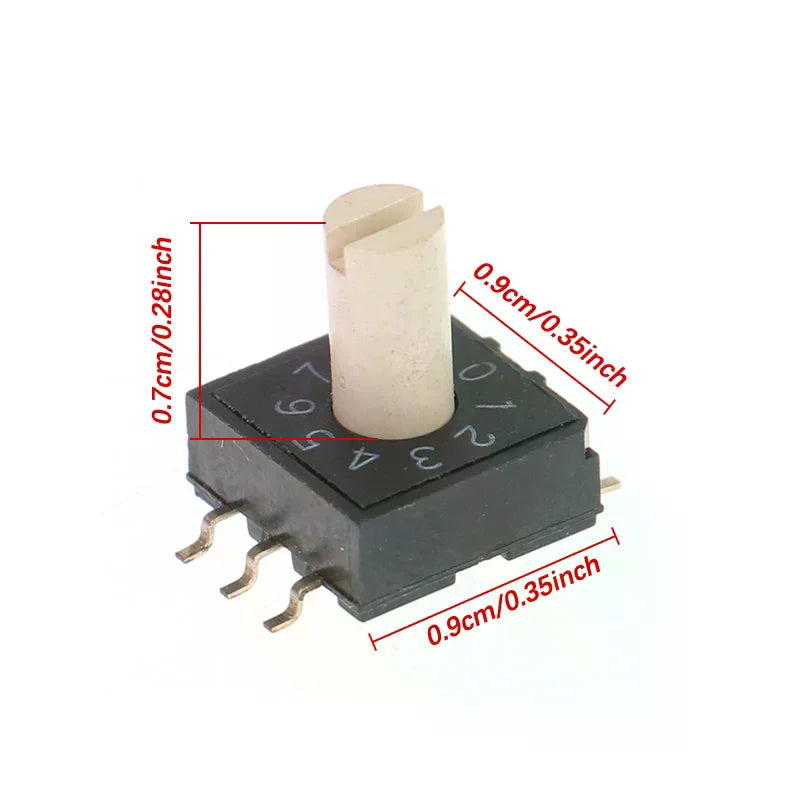 RM3HAF-10 Rotary Dial Switch 10 0-9 Coding Patch 3 Handle