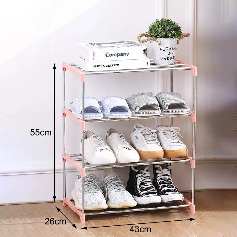 3 4 Shoe Rack Multi Layered Space Saving Simple Household Storage