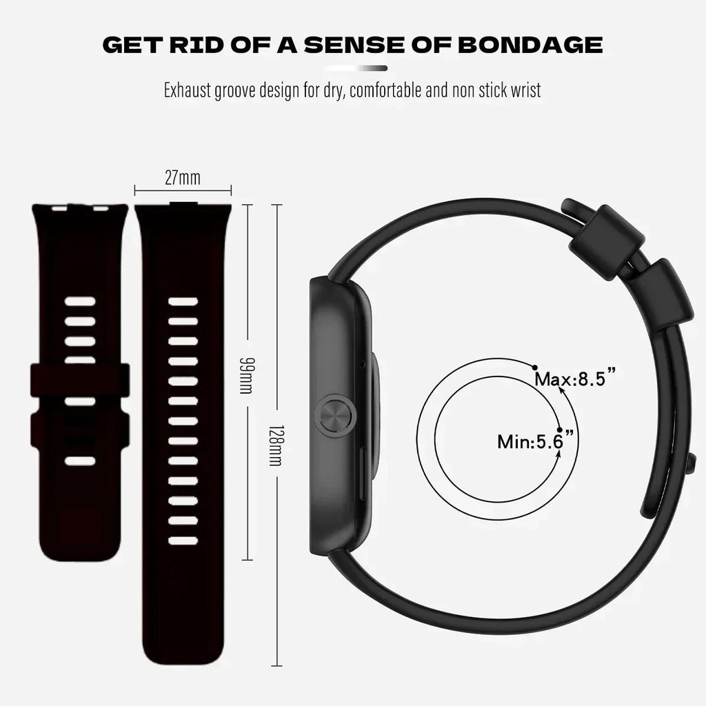 Redmi Watch 4 Silicone Strap & TPU Case Set – Shockproof Cover
