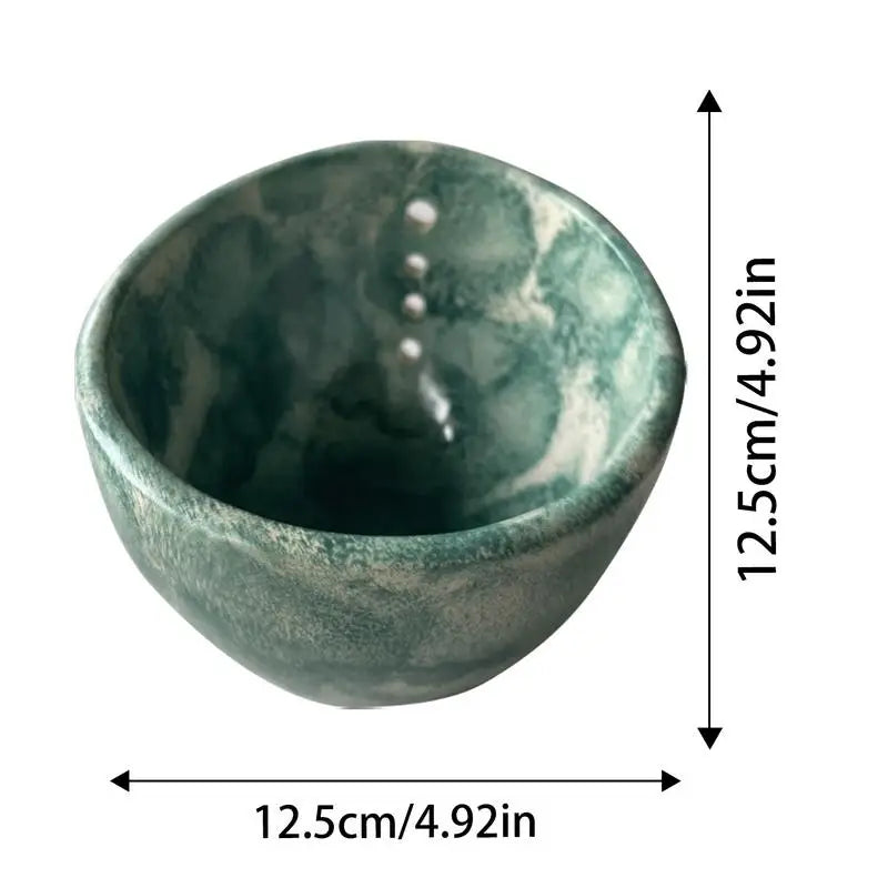 Ceramic Herb Stripper Bowl | Kale & Leafy Vegetable Leaf Remover