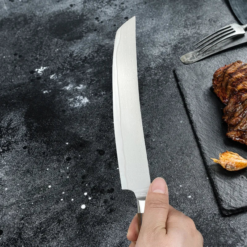 Damascus Steel Chef Knife – 67-Layer Kiritsuke Kitchen Blade