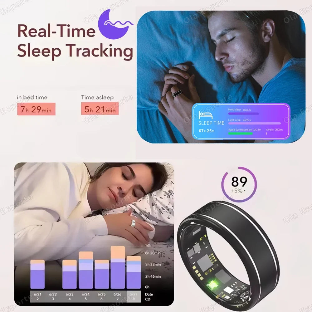 Smart Ring | Heart Rate, SpO2 & Sleep Tracker – 5ATM