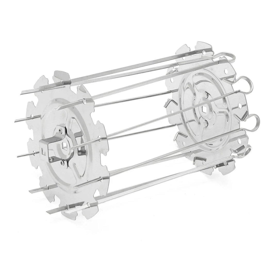 A36T-BBQ Steel Metal Roaster Rotisserie Skewers Needle Cage Oven