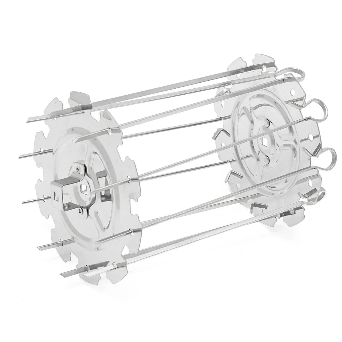 A36T-BBQ Steel Metal Roaster Rotisserie Skewers Needle Cage Oven