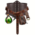 Renaissance Costume Belt Pouch Waist Bag Fanny Cork Potion Bottle