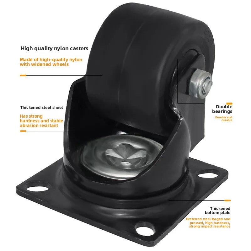 Heavy Duty Swivel Caster Wheels 1.5–3" with Safety Lock Brake
