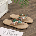 Women's Floral Flip Flops – Beach Flat Slide Sandals