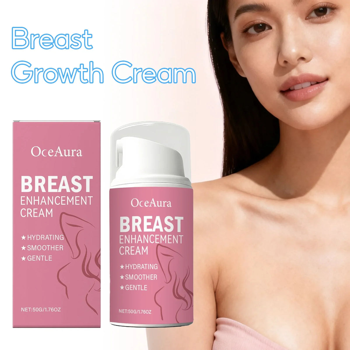 OceAura Bust Firming Lifting Massage Cream 50g – Deep Hydration
