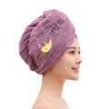 Coral Fleece Hair Towel Cap – Soft Quick Dry Bath Wrap