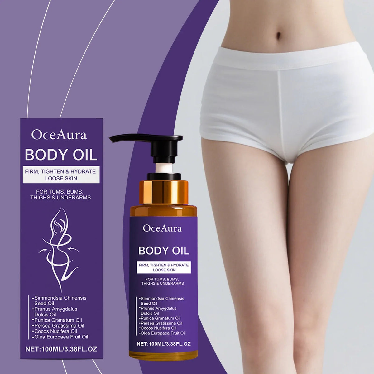 OceAura Body Care Oil – Gentle Daily Moisturizing Formula 100ml