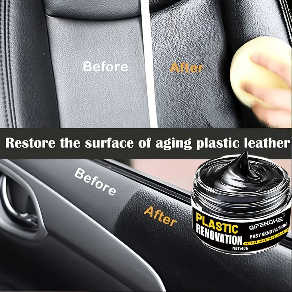 Glossy Black Paste for Car Trim & Interior – Anti-Fade, 40g