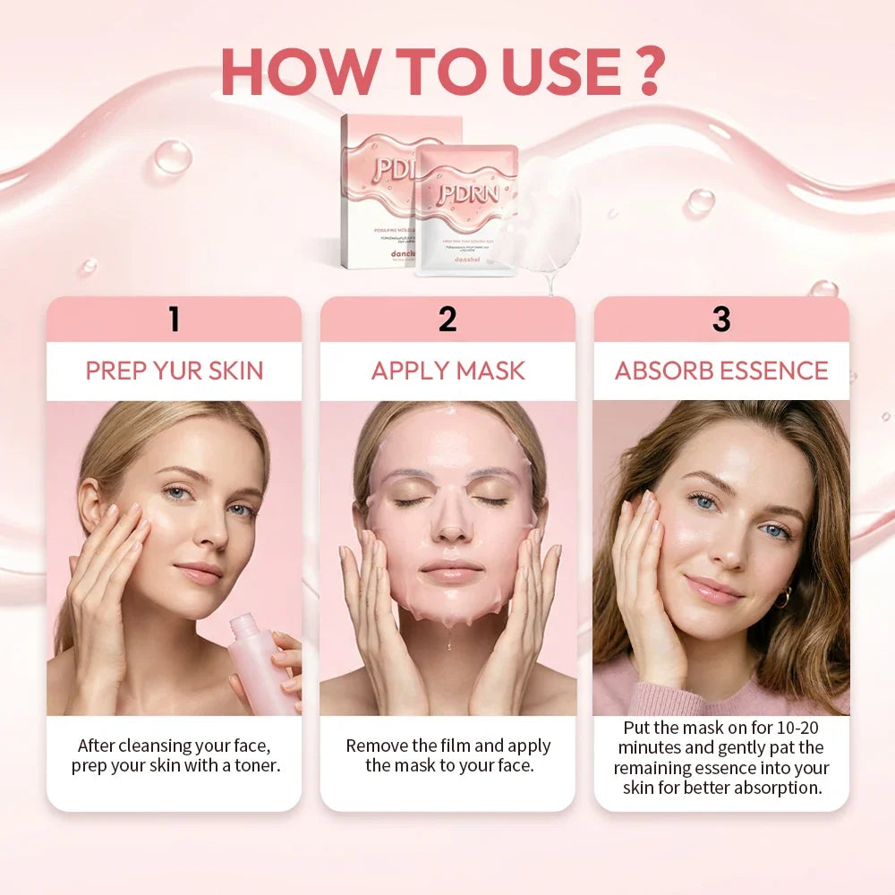 Korean PDRN Pink Vita Sheet Mask – Hydrate, Firm & Brighten