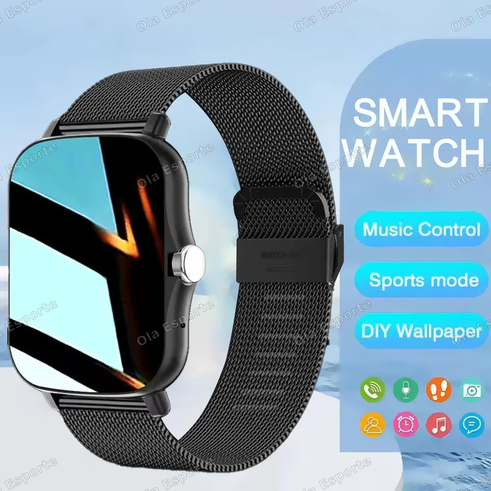 HW12 Smartwatch BT Calling Health Sleep Monitor 1.83" HD Screen