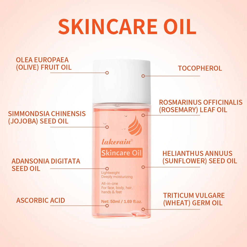 Lakerain Bio Skincare Oil – Vitamin A & E Face & Body Moisturizer