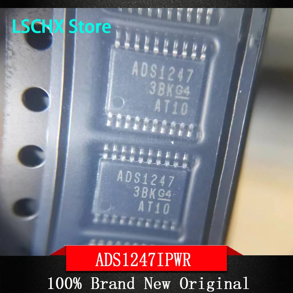 2pcs ADS1247IPWR TSSOP-20 ADC Analog to Digital Converter Chip
