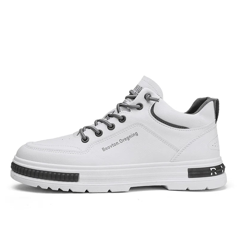YBQJOO Men's High Top Winter Casual Shoes – Warm & Non-Slip