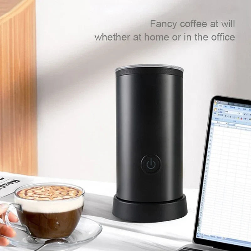 GUOHE Electric Milk Frother – Hot & Cold Foam | Latte Maker
