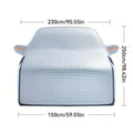 Car Snow Cover Lengthened Sun-proof Dustproof Frost Guard Reflective