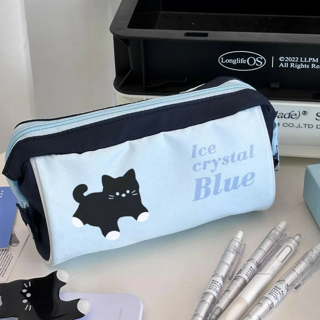 Japanese Dog Pencil Bag – Large Capacity Stationery Pouch
