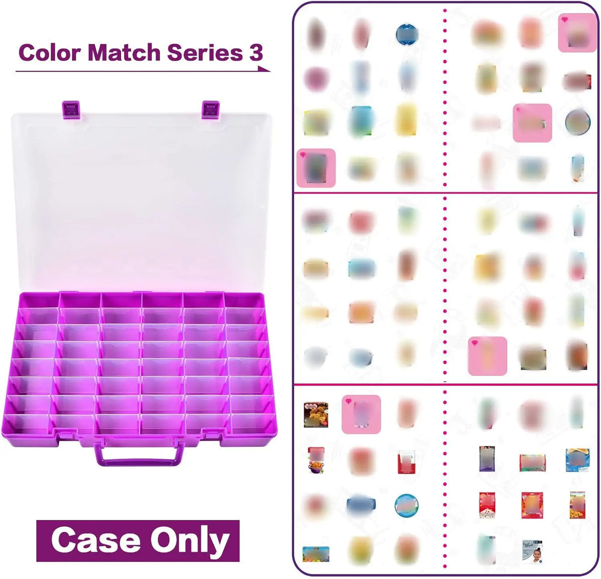 Mini Brands Storage Case – 48 Compartments for Series 1 2 3 4
