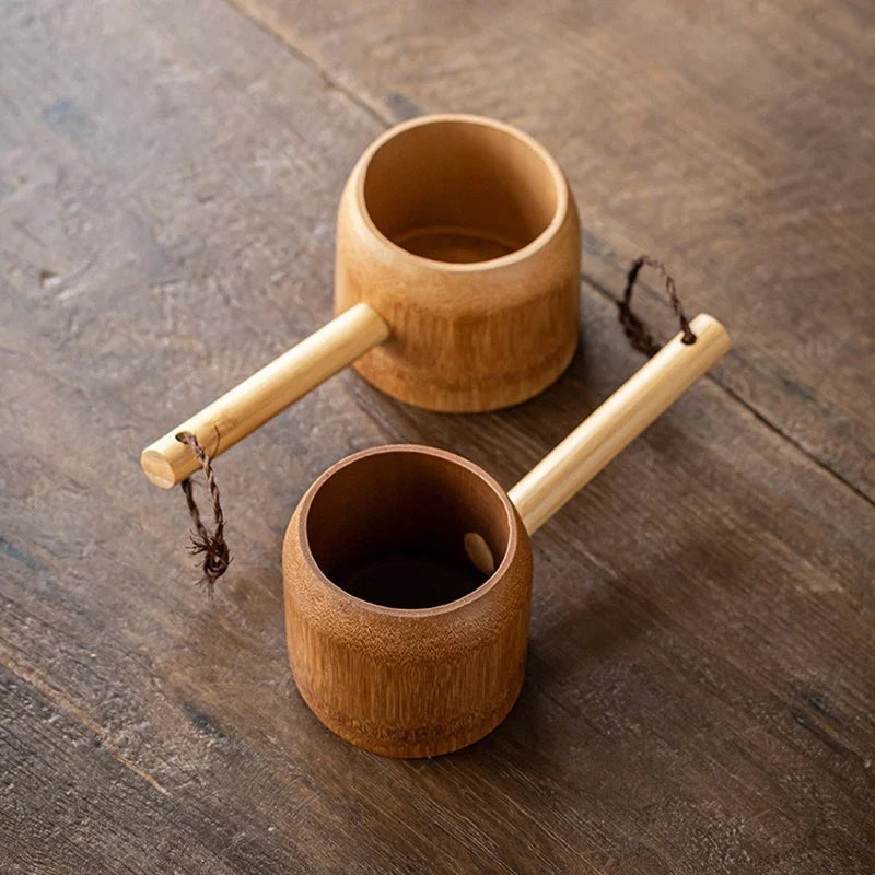 Bamboo Soup Ladle 400ml – Japanese Style Water Scoop Spoon