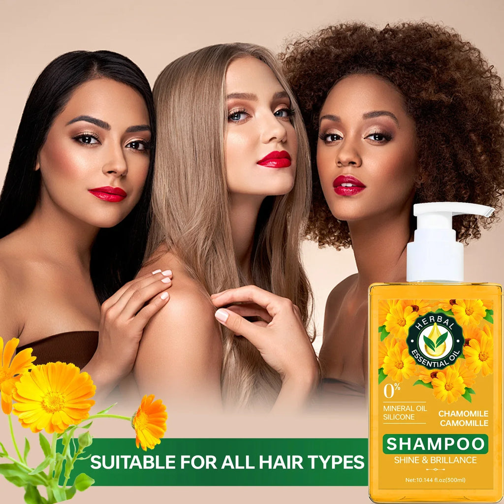 Herbal Essential Oil Shampoo – Chamomile, Aloe Vera & Passion Fruit