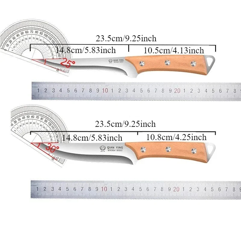 Professional Boning Knife – Sharp Blade & Wood Handle | 22cm