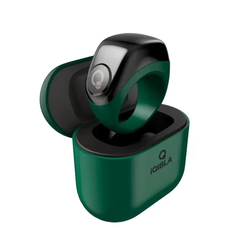 Bluetooth Smart Ring Counter – 3 Holders & Charging Case | Green