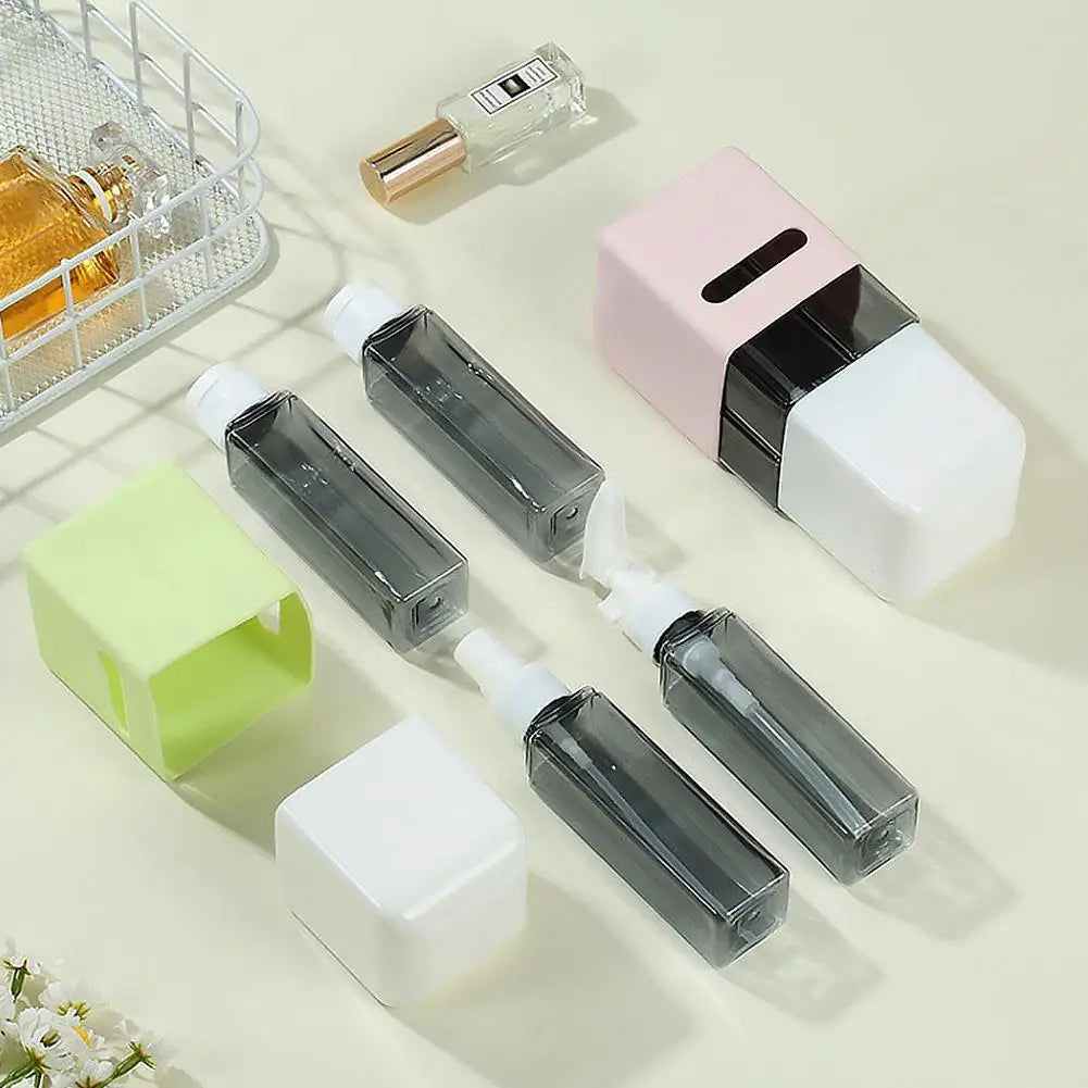 4-in-1 Refillable Travel Bottles Set – 60ml TSA-Approved