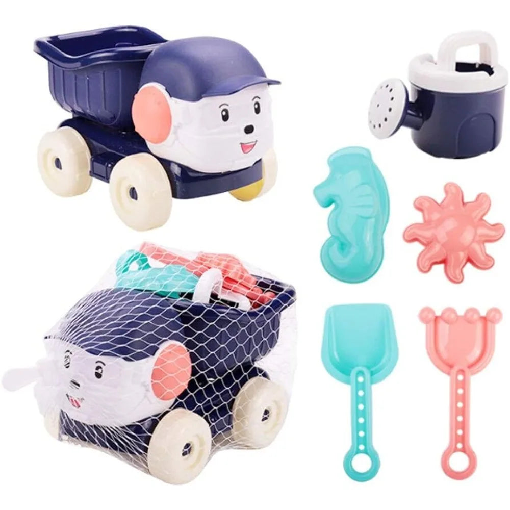 Kids Beach Sand Toys Set – Shovel, Sprinkler & Car Model