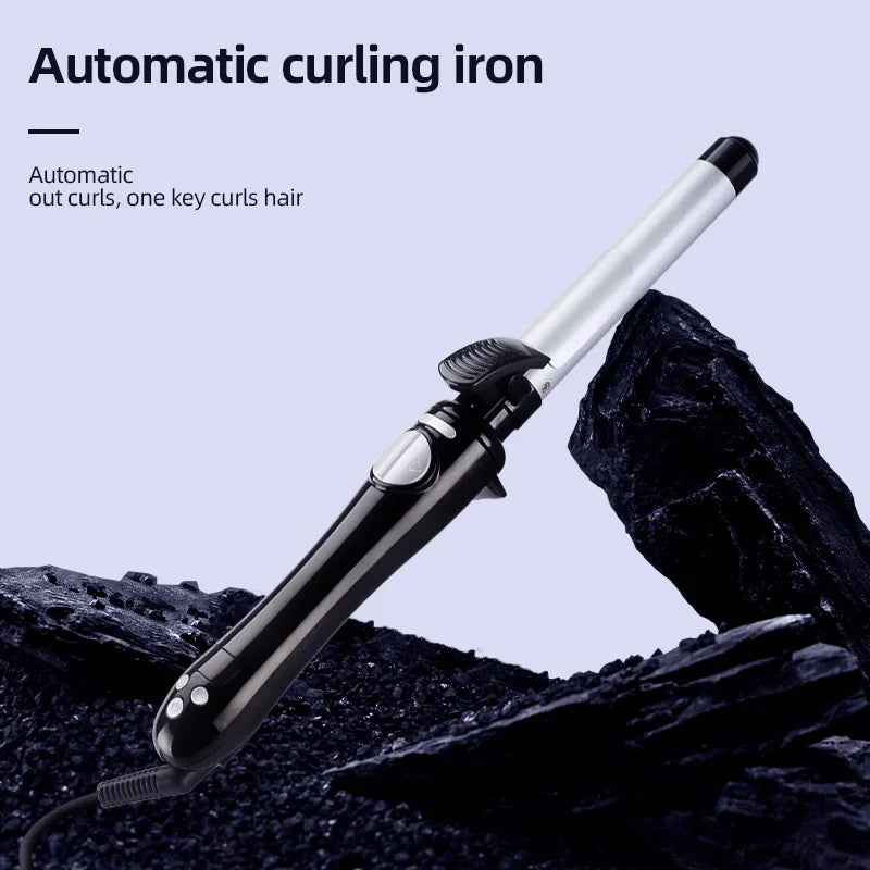 Ceramic Auto Rotating Curling Iron 25mm | Temp Display