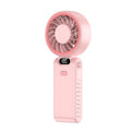 Digital Display Folding Handheld Fan | USB-C Rechargeable