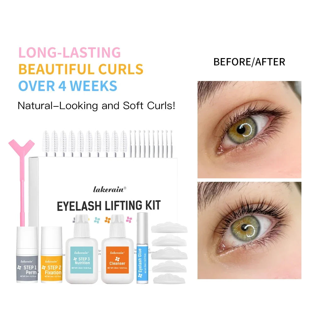 Lakerain Lash Lift Kit – Semi-Permanent Eyelash Lifting Set