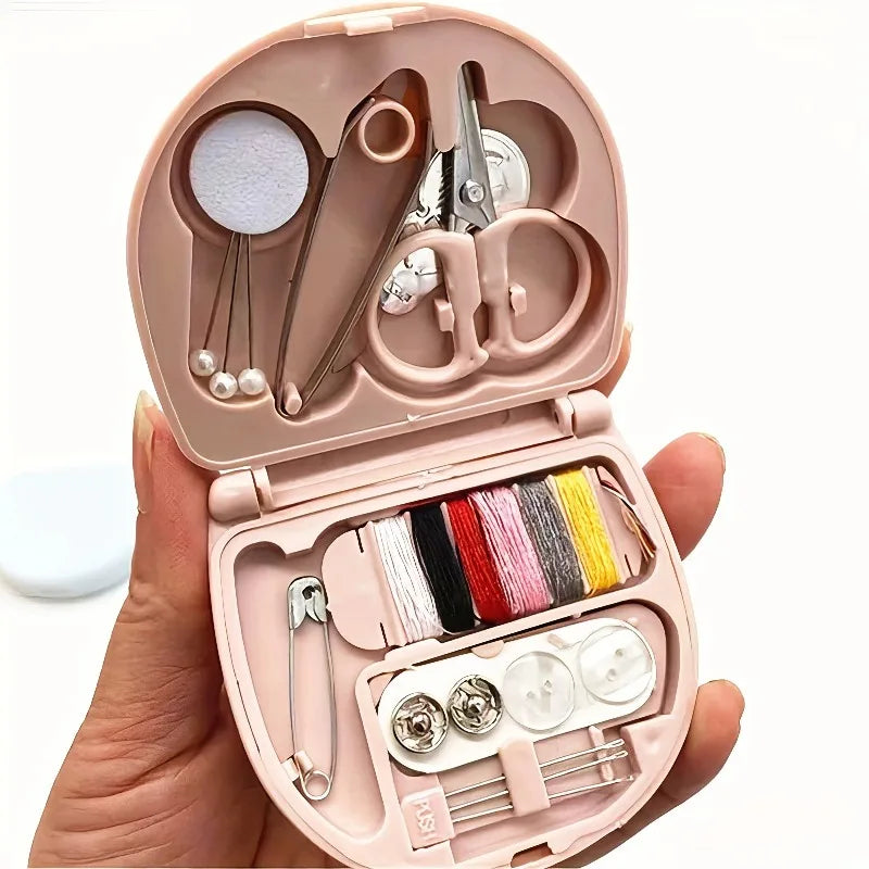Pink Sewing Kit – Complete Compact Set for Travel & Repairs