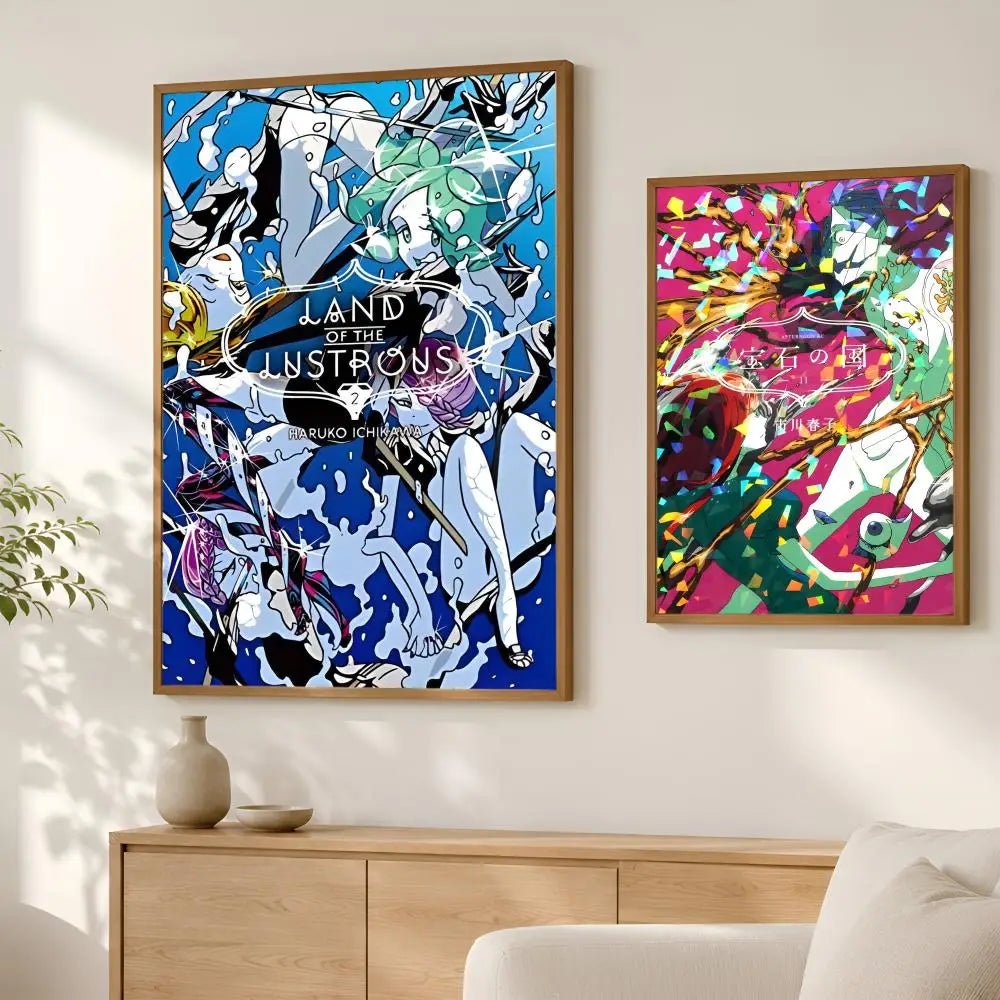 Land of the Lustrous Anime PVC Wall Poster – HD Self-Stick