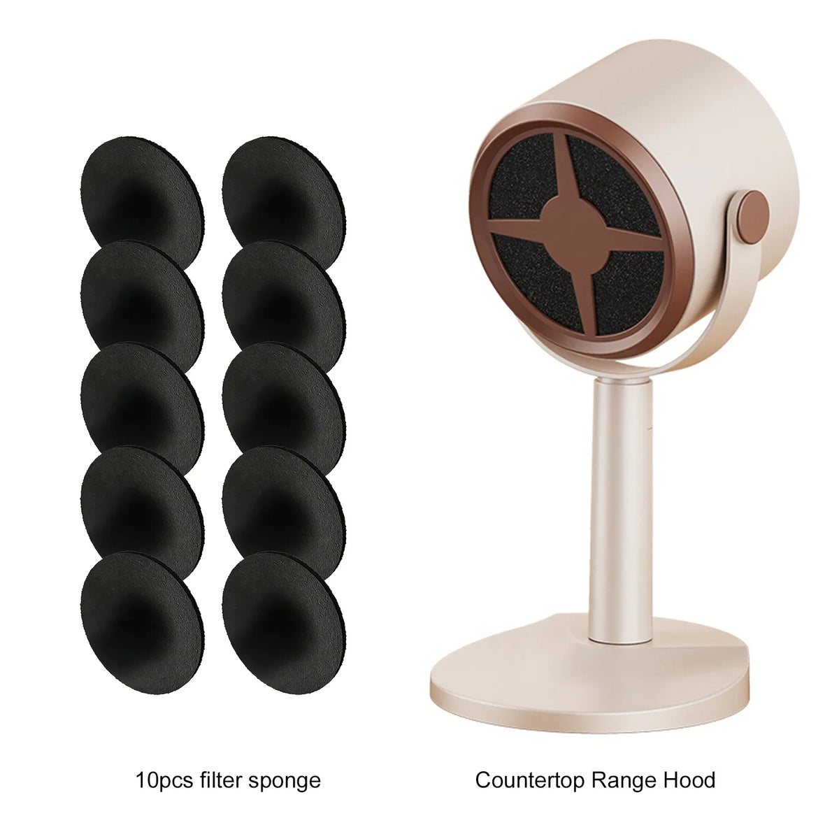 Kitchen Exhaust Fan USB Rechargeable Compact Desktop Small Hood